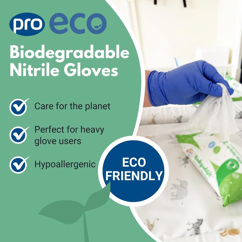 PRO UltraFLEX Bluple Biodegradable Disposable Gloves - Purple/Blue Nitrile Gloves