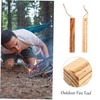 BESPORTBLE 3sets Wooden Fire Starter Survival Tool Easy Use for