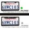 2 Pack Bling License Plate Frames Premium Sparkly License Plate