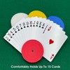4 Piece Round Card Holders in Red, White, Yellow &