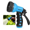 AQUASTAR by Eden AS73374 Rear-Trigger 7-Pattern Hose Nozzle (Blue) |