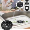 Black Garbage Disposal Splash Guards Collar Sink Baffle, 3-1/8 Inch