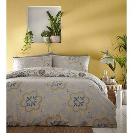 Homemaker Bedding Moroccan tile print duvet sets - quilt cover & pillow cases (Ochre,Single)