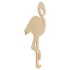 Unfinished Wooden Flamingo Cutout, 16", Pack of 1 Wooden Shapes