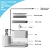 Kitchen Soap Dispenser Set with Tray and Sponge Holder, Dish