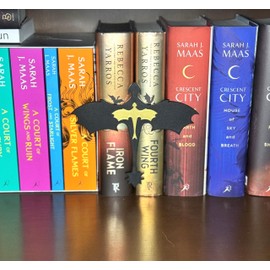 Dragon Book Nook Insert - Fourth Wing Inspired - Vertical or Horizontal Flying - Gold Insert