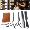Barber Scissors Set Professional Kit Hair Styling Shearing Tool with