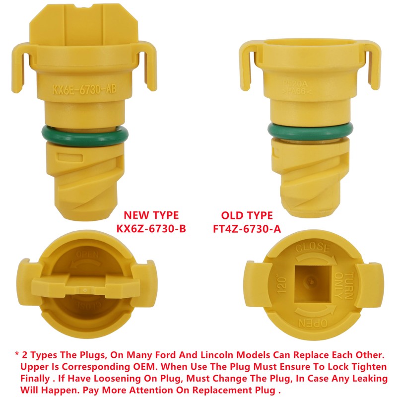 4PCS Oil Drain Plug Compatible with Ford F-150 F150 Mustang