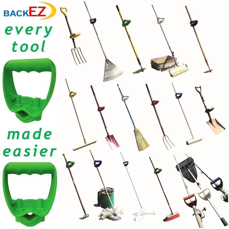Back-Saving Tool Handle Attachment, EVR-Grip Upgrade, Labor-Saving Ergonomic Shovel Add-on