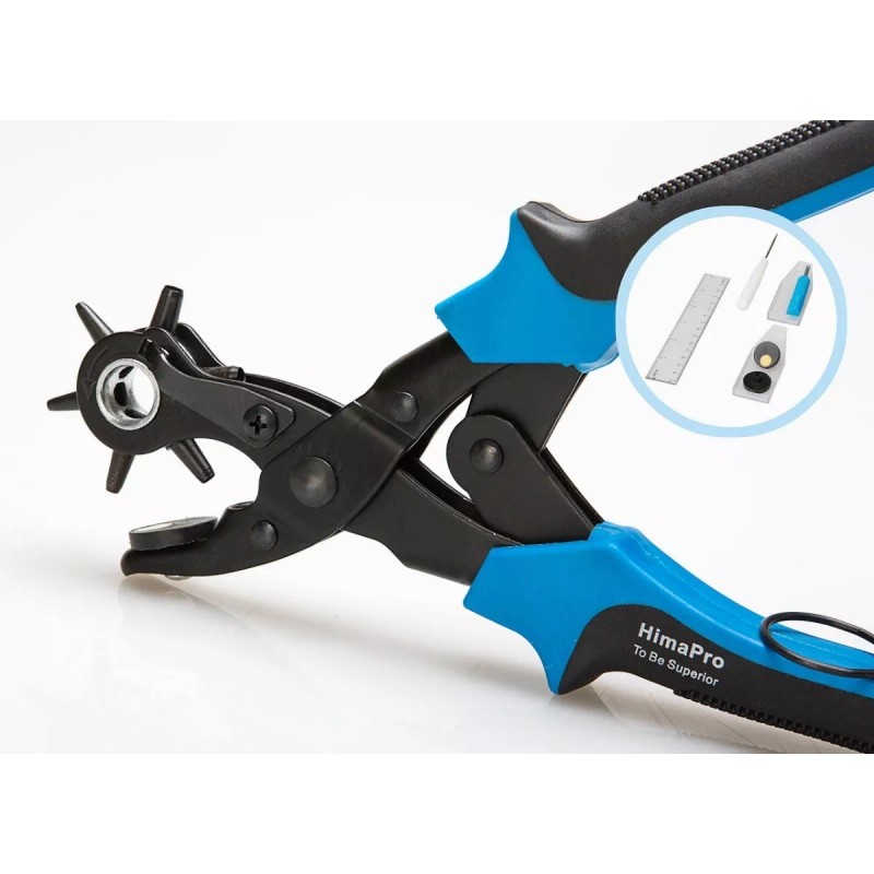 Burkey Kit Pinza Sacabocados Ojilladora Perforadora Para Cinturón.