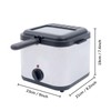 Electric Deep Fryer with Basket - 1000W, 2.5L Oil Container,