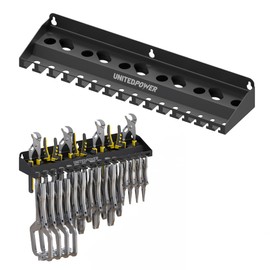 UNITEDPOWER Vise Grip Holder, Wall Mount Pliers Storage Rack Organizer for Workshop, Shed, Garage, Stores up to 15 Vises or 11 Pliers