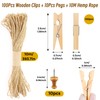 100Pcs Wooden Pegs, Clothes Pegs for Washing Line Small Pegs