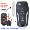keyecu Upgraded Flip Key Remote 4Button for Toyota 4-Runner 2003-2009
