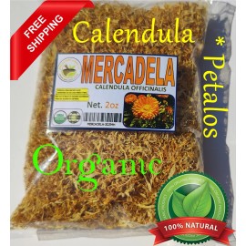 Mexican Herbs Mercadela flor, Calendula, Flor de Calendula, Calendula flower, Marigold 2oz