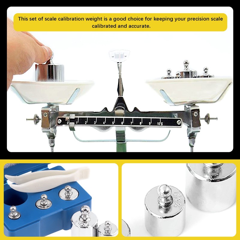 Mardatt 6 Pcs Precision Scale Calibration Weight Set, 5g 10g