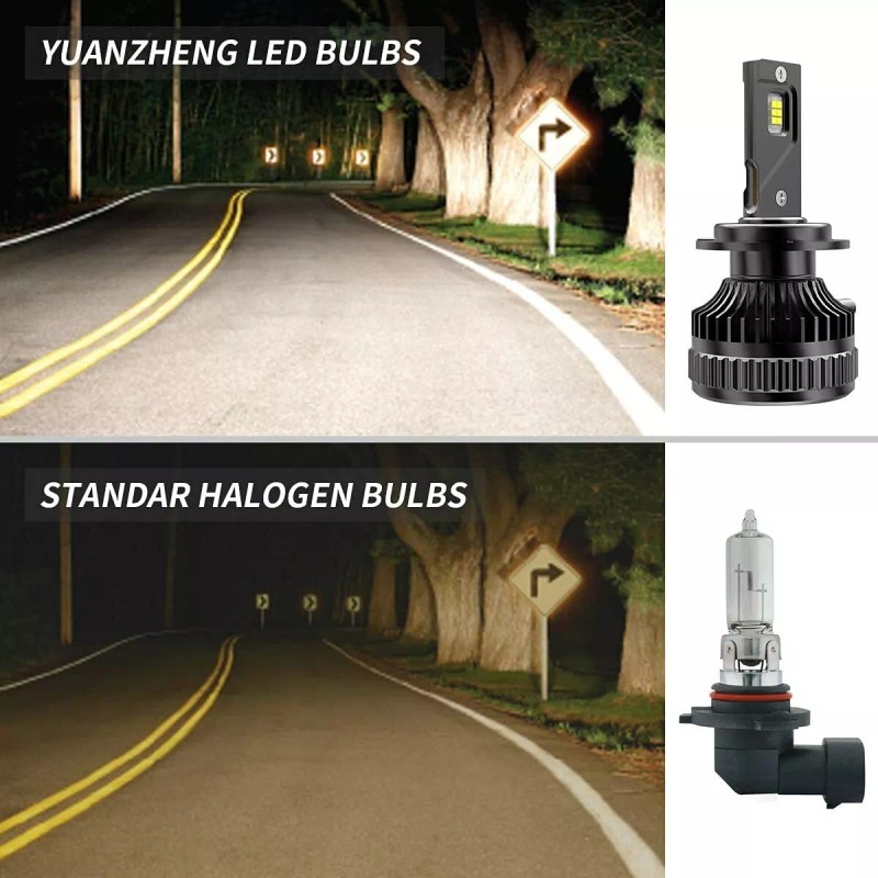 VLAND 2* D2H LED Headlight Bulbs 50W 6000K For Projector