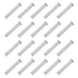 sourcing map 20Pcs M8 x 60mm Single Hole Clevis Pins, 304 Stainless Steel Flat Head Hitch Pins for Trailer Latch, Mechanics Repair, Furniture Installation, Industrial Equipment