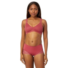 SPANX Bra-Llelujah! Lightly Lined Bralette - Bralette for Women - Pullover Style - All-Hosiery Smoothing Back Winter Rose XL One Size