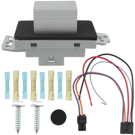 CARBBIA 19329838 HVAC Fan Blower Motor Resistor Heater Control Module with Connector Pigtail Wiring Harness Kit Compatible with Buick Allure 2005-2009 19260762 52495874 89019351 52497491