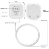 Universal 2 Pack Smart Water Leak Sensor Detector Flood Leakage