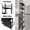 Seadasyoon 6 Tier 10in Slim Rolling Storage Cart with Handle,