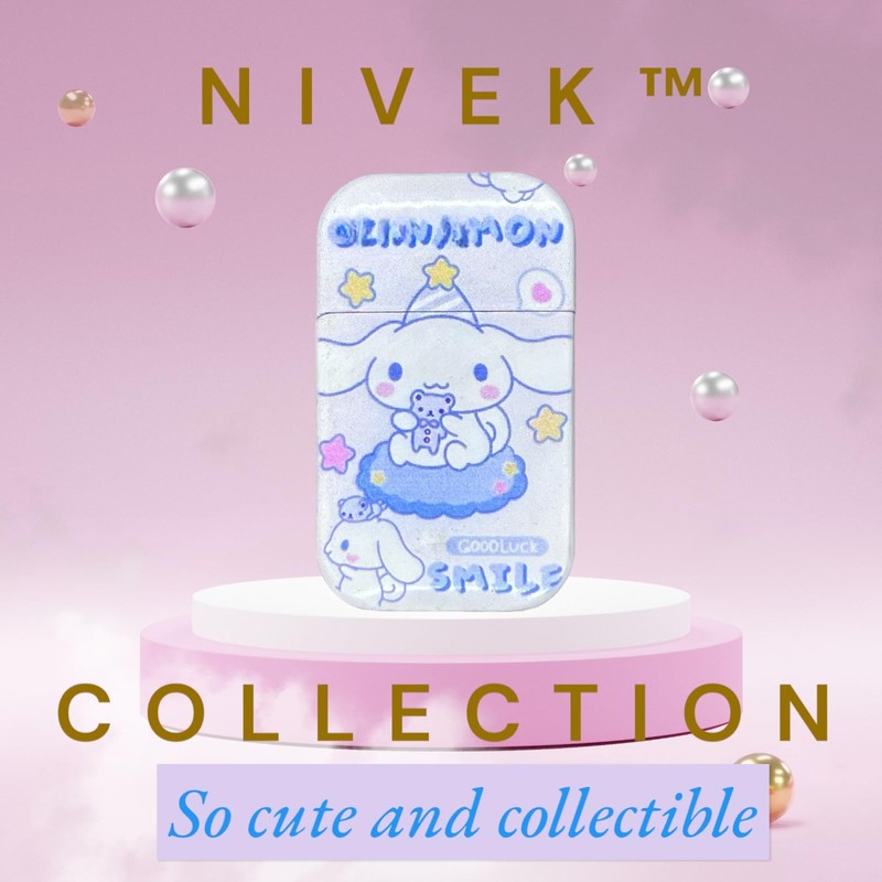 NIVEK Kulomi Lighter Kitty KT Torch Lighter Pink Flame Pocket