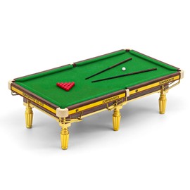 Naissgo Billiard Table, Mini Billiard Table with 16 Balls, 2 Billiard Cues, Mini Pool Table Dimensions 20 x 11 x 6 cm, Mini Billiard Table Decorations for Billiard Room, Family, Party