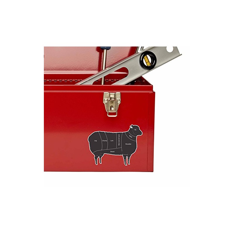 2 x 10cm Meat Cuts Lamb Sheep Vinyl Sticker Laptop