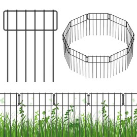 Animal Barrier Fence, 17 Inch(H) X 13 Ft(L) Decorative Garden Fencing for Garden (25)
