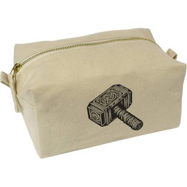 'Viking Hammer of Thor' Canvas Wash Bag/Makeup Case (CS00038898)