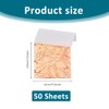 SUPERFINDINGS 50 Sheets Metal Leaf Papers with Patterns Variegated Foil