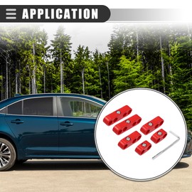 Motoforti Universal 7-8mm Car Spark Plug Wire Separator Clamp, Plastic, 6pcs