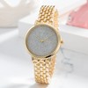 3pcs Women Watch Bracelet Set Gillter Elegant Hypoallergenic Waterproof Quartz