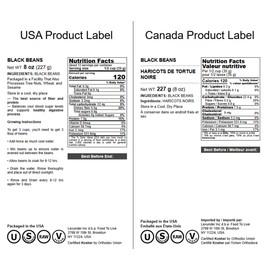 Food to Live Black Turtle Beans, 8 Ounces Whole Dried Beans, Sproutable, Vegan, Kosher, Bulk. Low Sodium. Great Source of Plant Based Protein, Fiber. Great for Bean Soup, Salads, Stews, Chili.