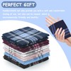 Gunwon 12 Pack Men's Handkerchiefs, Diverse Color Stripe Checkered Pattern