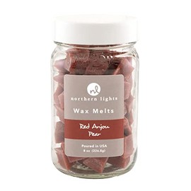 Northern Lights Candles Fragrance Palette Wax Melt Jar, 8 Ounce, Red Anjou Pear