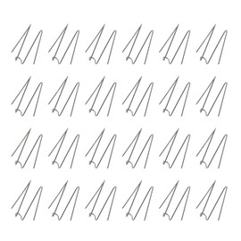 SQXBK 24PCS 38mm Silver Stainless Steel Invisible Hooks Fabric Panel Wall Wire Hasp for Hanging Picture Calendars Key