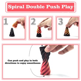 Impossible Pyramid Passthrough Sculpture Cone Spiral Cone Fidget Toy Anxiety Relief Spiral Cone Toy Impossible Pyramid Passthrough Sculpture Minis Egyptian Pyramid Exhibition Statue Antique Pack of 2