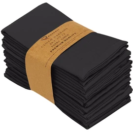 Ruvanti Servilletas de algodón, de cena, 12 unidades, suaves y cómodas, de lino, calidad de hotel, servilletas de mesa perfectas para cenas familiares y bodas