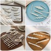 15 Piece Set / Hairpin Ribbon Hair Clip, Pearl, Cute,