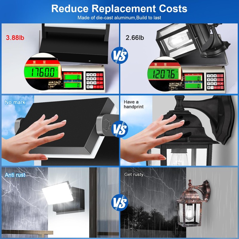 ledmo LED Flood Lights Outdoor 60W - Rotatable 360 Adjustable