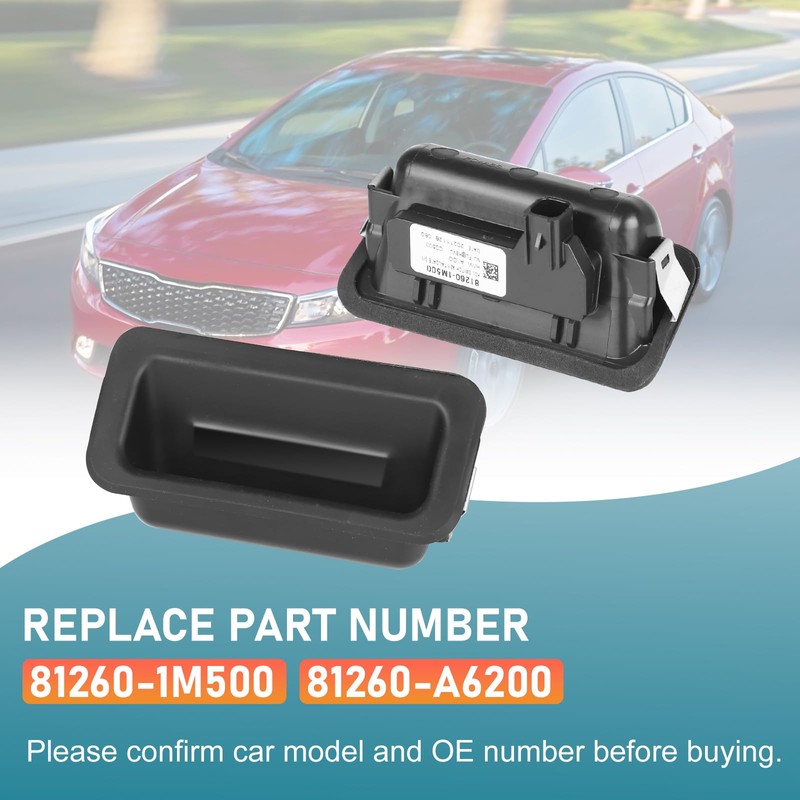 ANDO RACING 81260-1M500, 81260-A6200, Outside Trunk Lid Lock Handle Button,