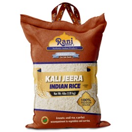 Rani Kali Jeera Indian Rice 64oz (4lbs) 1.81kg Cloth Bag ~ All Natural | Gluten Friendly | Vegan | Kosher | Export Quality | Indian Origin