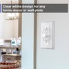 Bates- Light Switch Guard Cover, 12 Pack, Clear, Toggle Switch