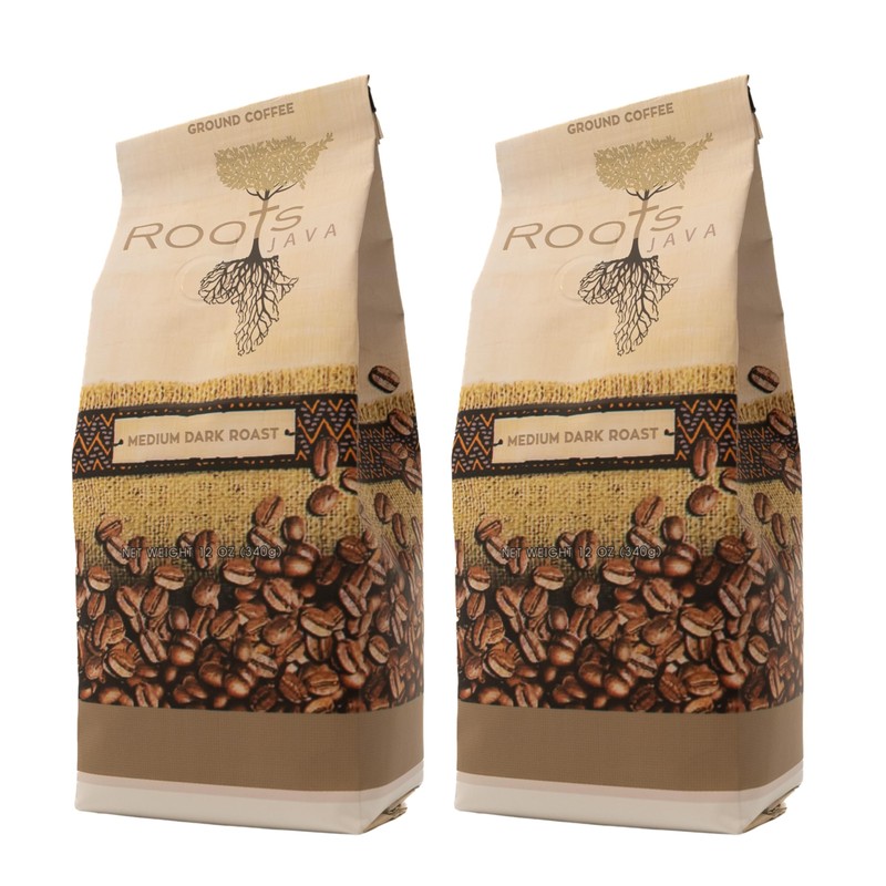 Roots Java Signature Medium Dark Roast Ground Coffee – Single-Origin