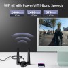 Universal PCIE WiFi-6E Tri-band WiFi Card 5400Mbps WiFi Network Card