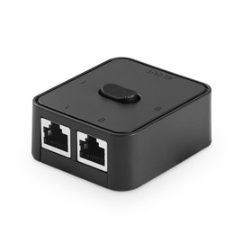 Binardat Gigabit Network Switcher, Passive Ethernet Selector, in/Out to A or B Network, Bidirectional Manual Switcher, No Power Required