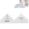 WBTY 45/60/90 Degree Double Strip Ruler, Double Strip Quilting Ruler,
