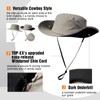 TOP-EX Men's Waterproof Bucket Sun Hat with Wide Brim, Summer